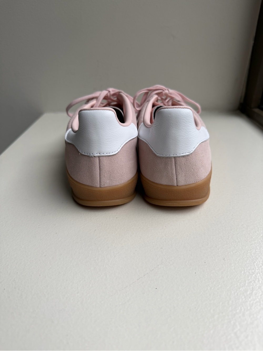 adidas Gazelle Women’s Pink Suede with White Stripes - Picture 4 of 6
